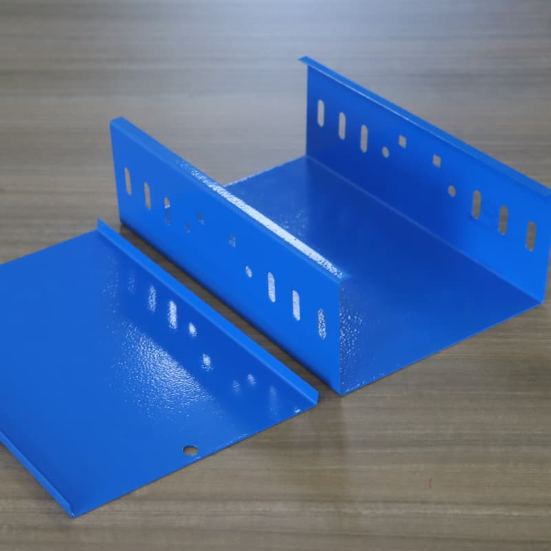 Spray painted trough cable tray