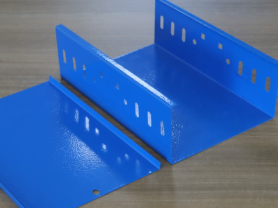 Spray painted trough cable tray