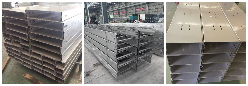 Steel trough cable tray